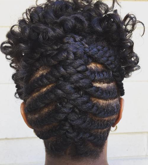 elegant lemonade braided ponytail