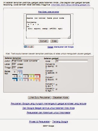 Cara Cepat Memasang Tool Parse HTML di Blog