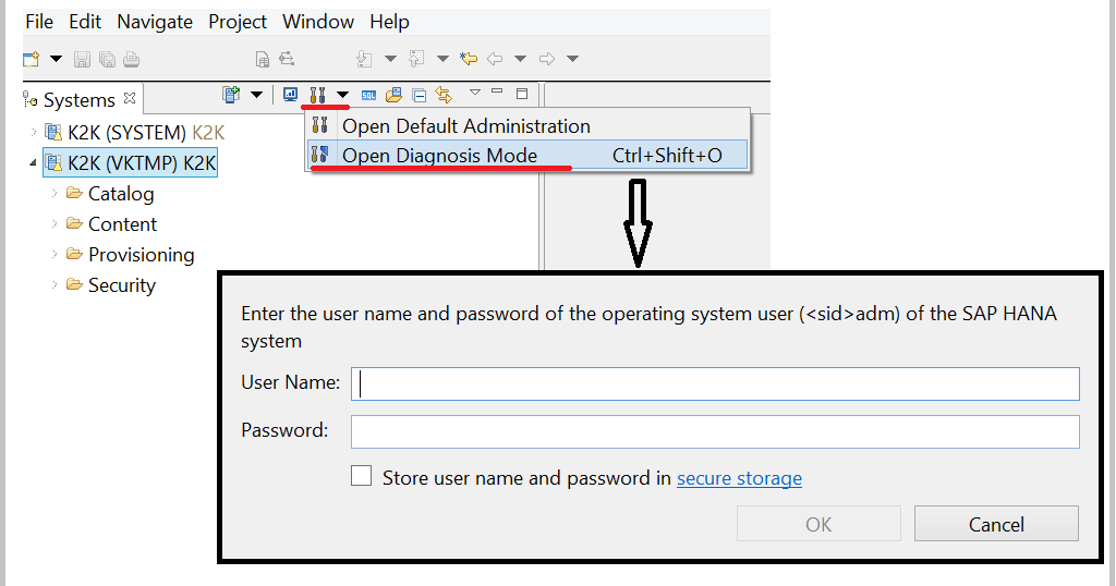 Sap hana studio login proscaqwe