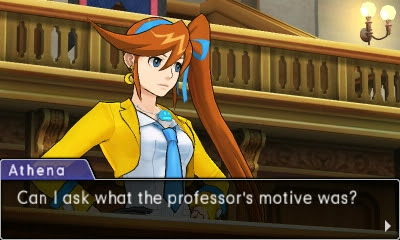 Phoenix Wright Ace Attorney Dual Destinies Professor Means motive Athena