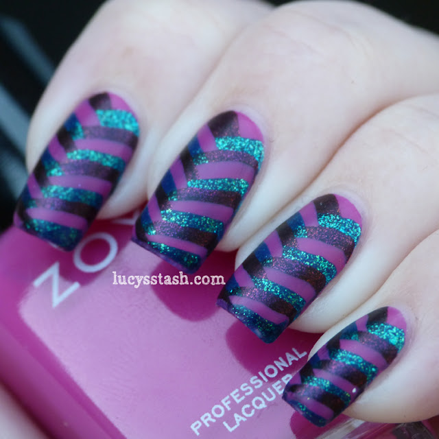 Lucy's Stash - Fishtail braid nail art with Mash Matte polish