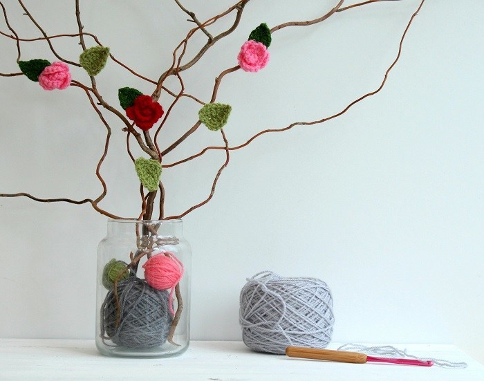 how to crochet valentine roses