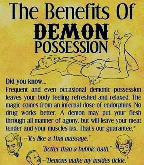 Funny Demon Possession Benefits Picture