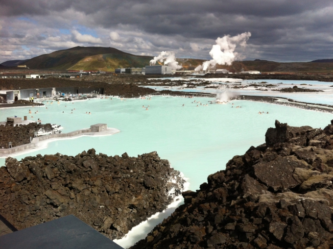 Islanti ja Blue Lagoon, kuumat lähteet