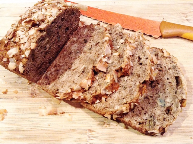 coconut rum banana bread