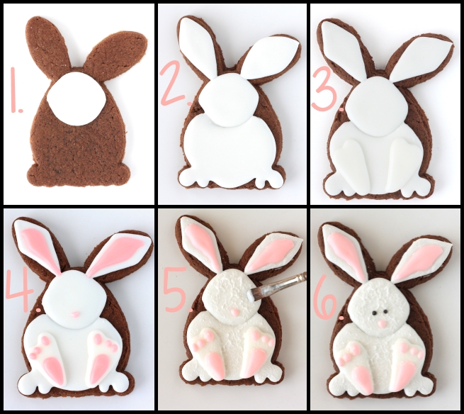 Decorated Easter Bunny Cookies Cookies And Cards