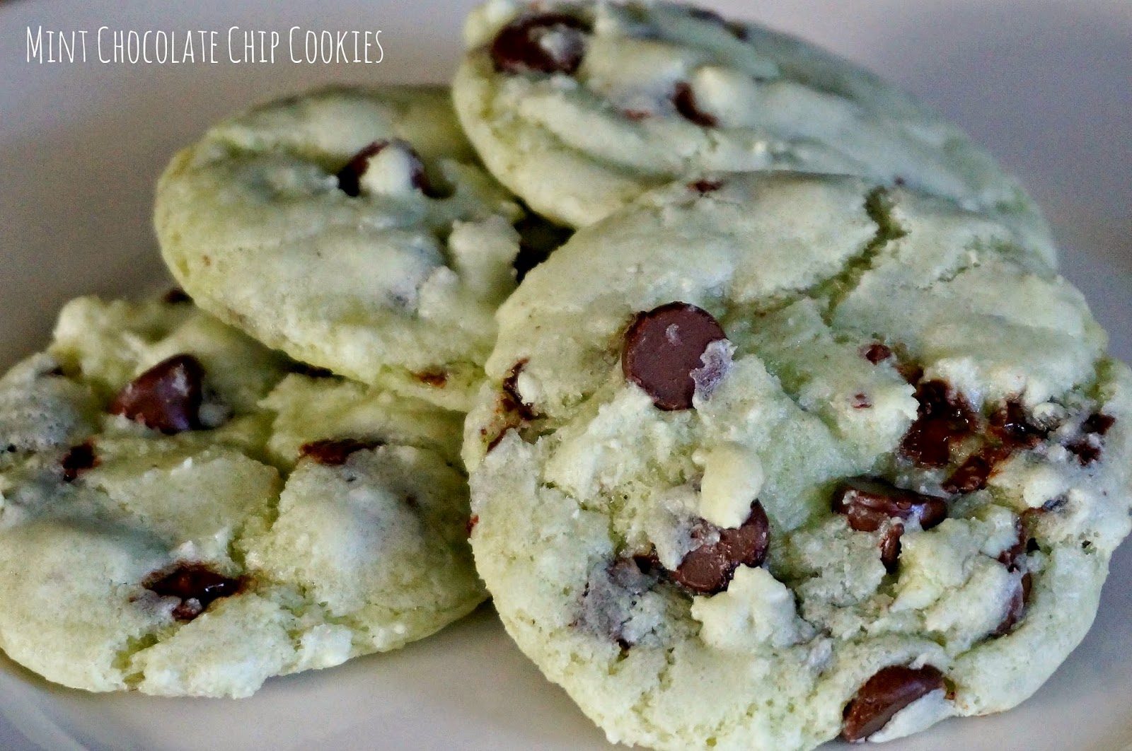 A Pinch of Chaos Mint Chocolate Chip Cookies