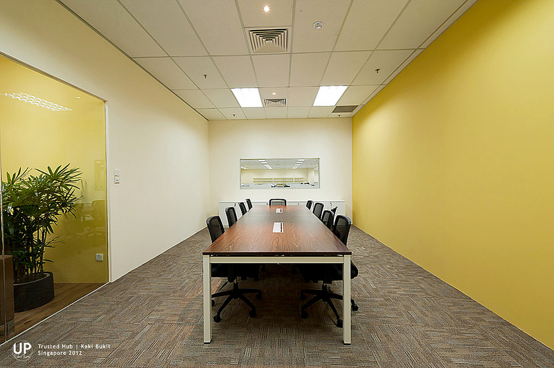 Conference room design with opening to overlook over operation department