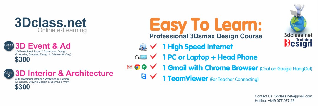 3Dclass.net Lớp học 3D online qua video trực tuyến