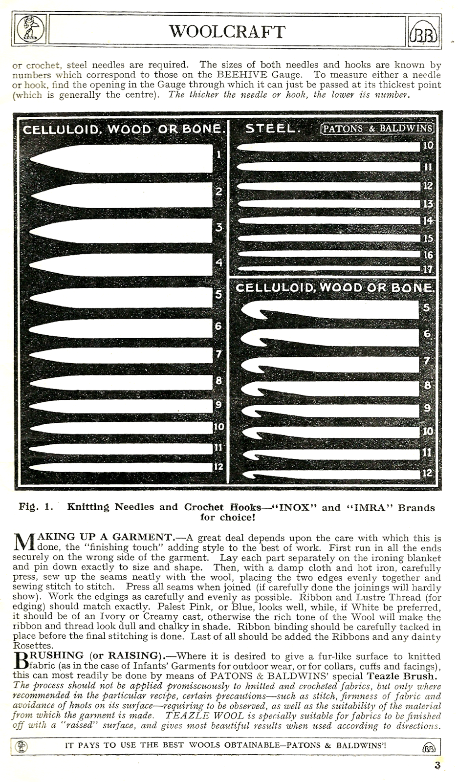 eStitched... Needle Sizings