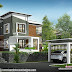 Modern 3 BHK house with separate car porch