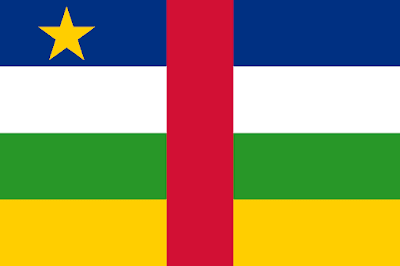 Logo Gambar Bendera Negara Afrika Tengah PNG JPG ukuran 400 px
