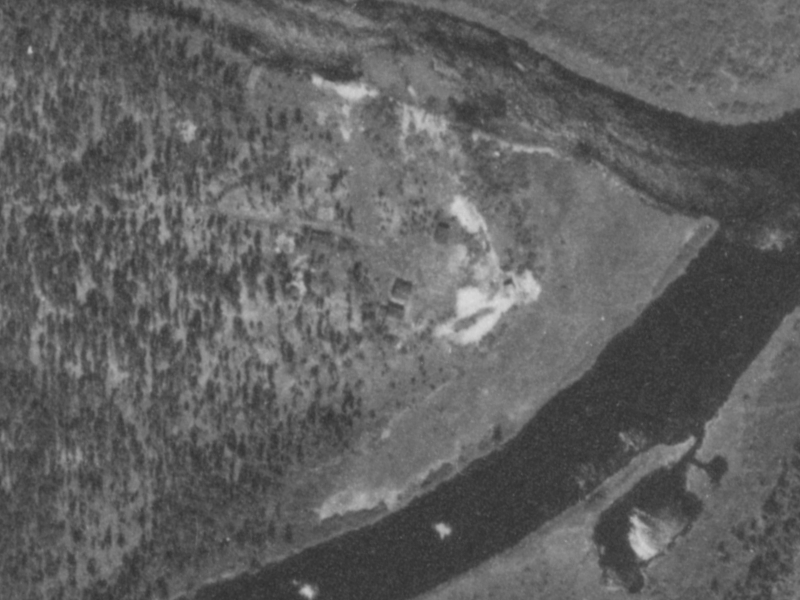 Camping Canadian: Reviewing the Casey Emergency Airstrip 1964 air photo