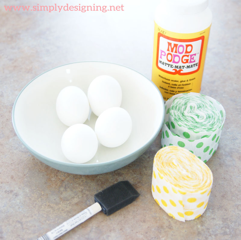 Supplies for Polka Dotted Easter Eggs | a simple way to decorate Easter Eggs this year for just pennies!  | #easter #eastereggs #crafts #eastercrafts #lifeforless #pmedia #ad