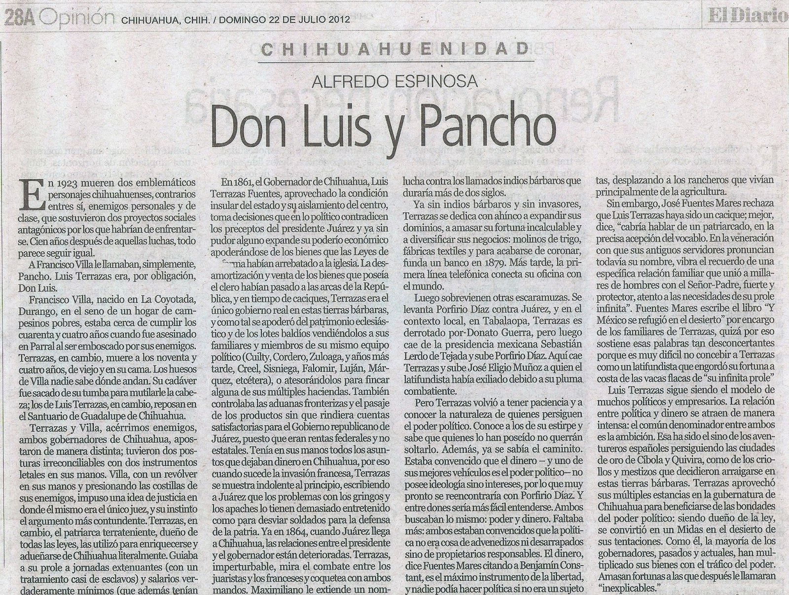 Tramoyam Blog ALFREDO ESPINOSA AGUIRRE / DON LUIS Y PANCHO