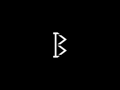 Letter IB Gaming Concept Logo