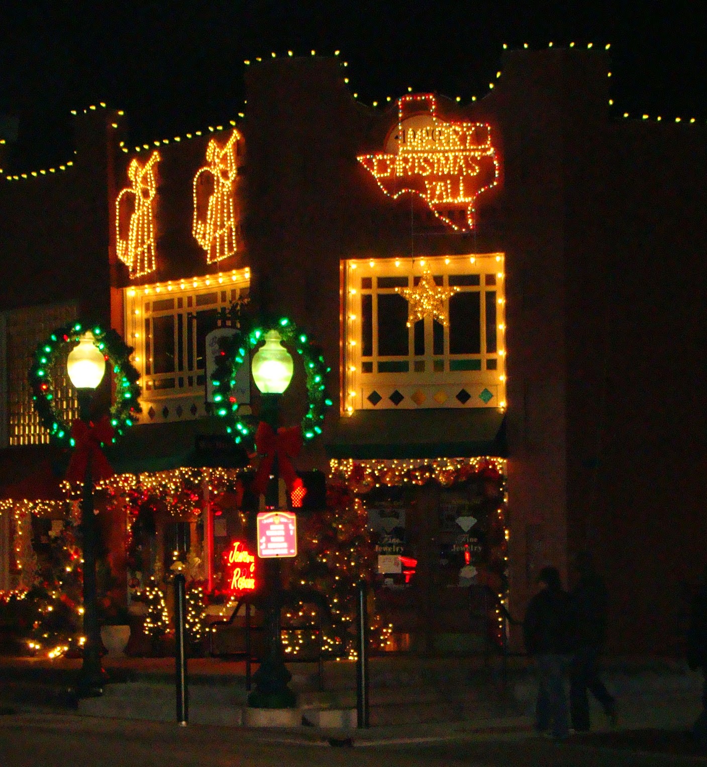 Merry christmas lighted signs outdoor The Journey Back: July 2014