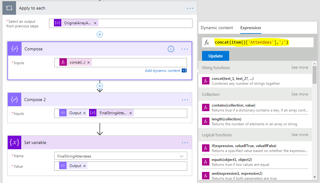 SharePoint Administration Microsoft Flow Send mail to Multiple