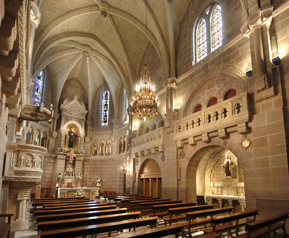 Interior de la Basílica. Javier (Navarra).