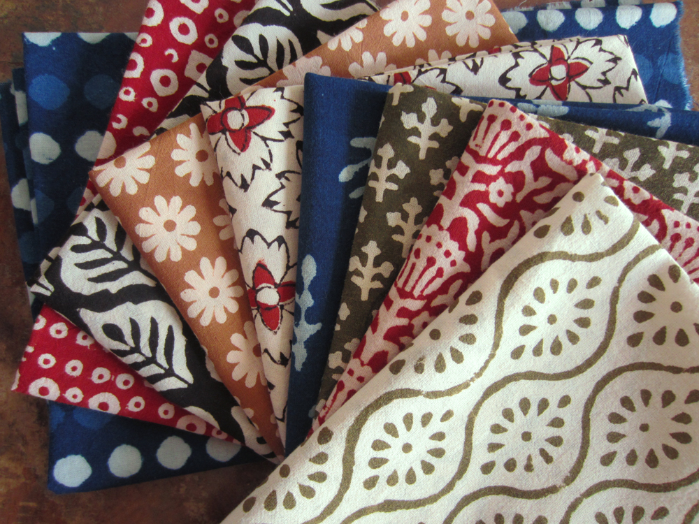 Yardwork Hand Block Printed Fabric From India