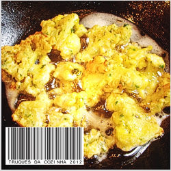 Couve-flor Empanada Milanesa Couve-flor empanada na frigideira