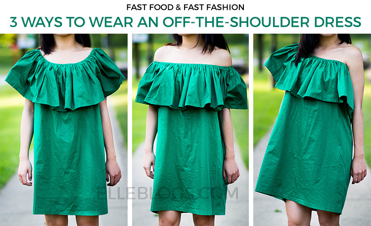 3 Ways to Wear an Off-the-Shoulder Dress - Elle Blogs