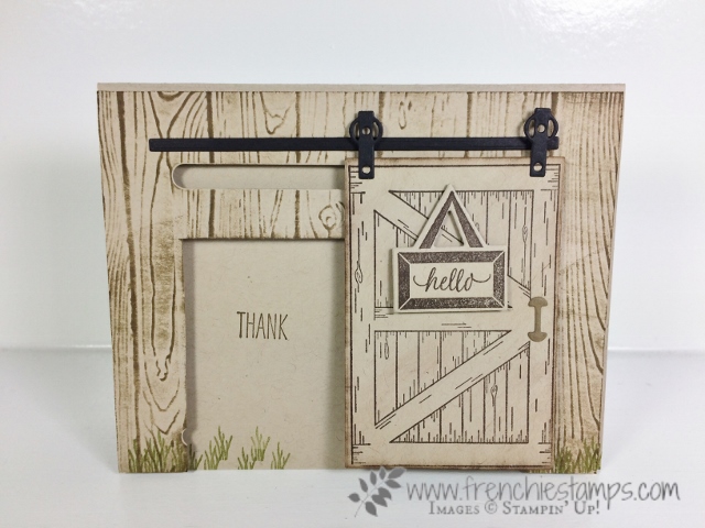 Barn Door, Sliding Door Framelits, Stampin'Up!, Art of Work