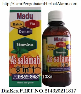 Jual khasiat madu batuk flu pilek 8 in1 as salamah asli original Jual khasiat madu batuk flu pilek 8 in1 as salamah asli original
