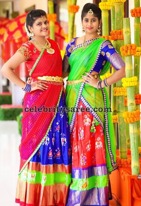 New Model Half Saree Blouse Design