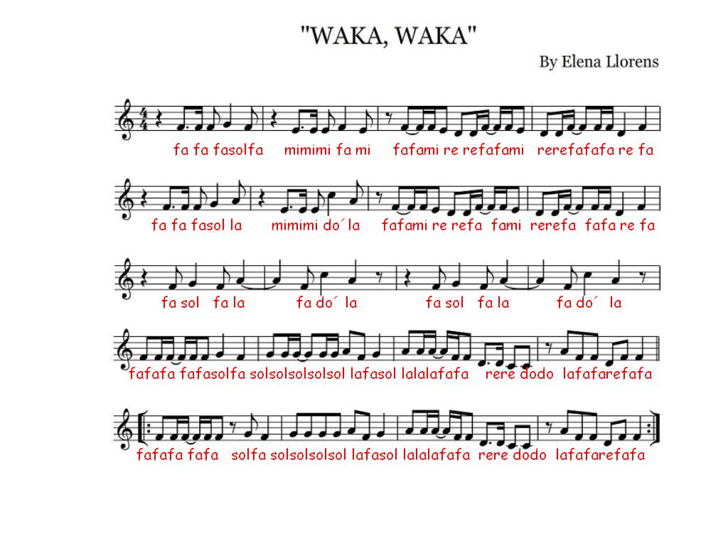 partituras waka waka partituras waka waka
