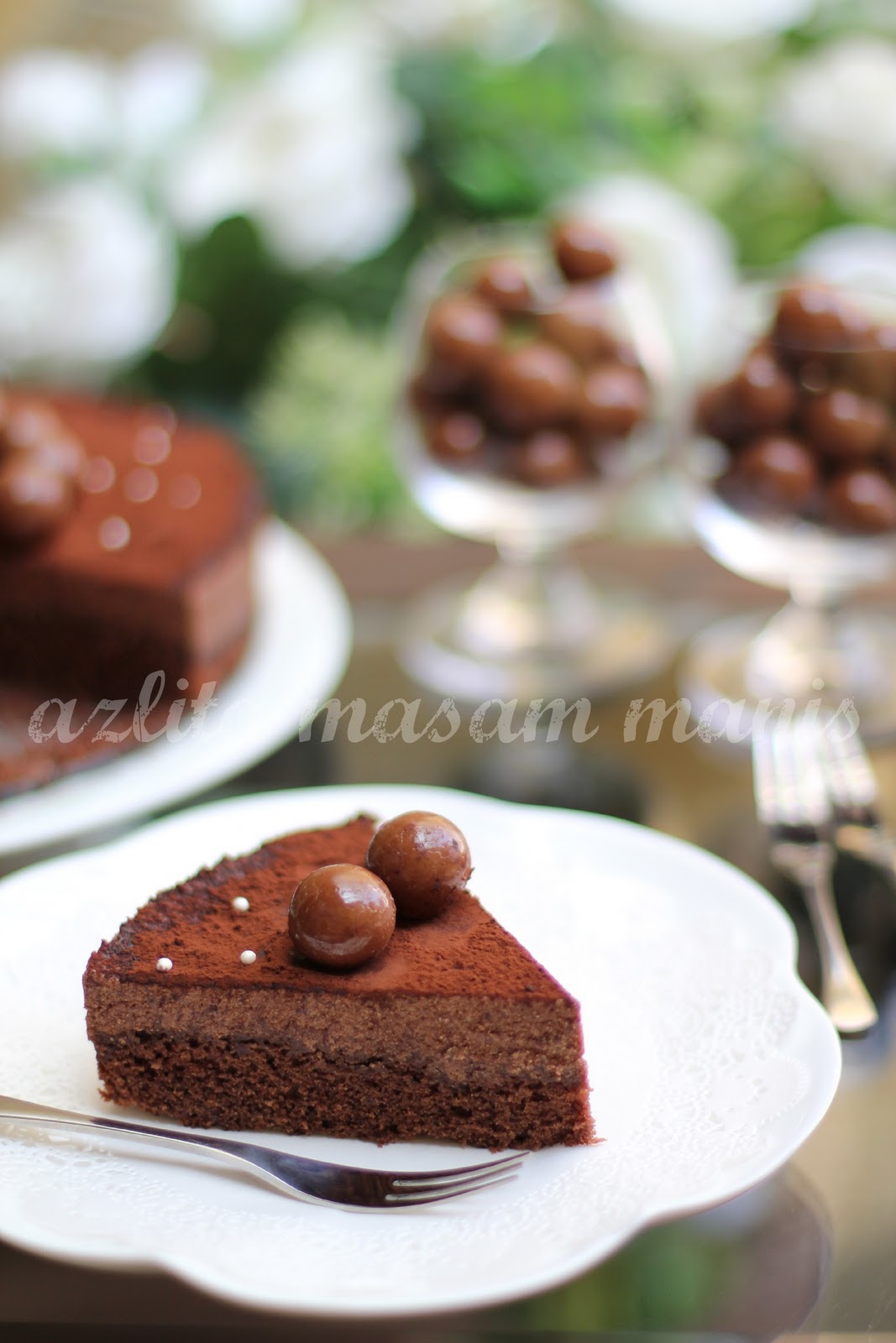 CHOCO MOUSSE BROWNIES masam manis