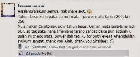 fungsi carotomax shaklee