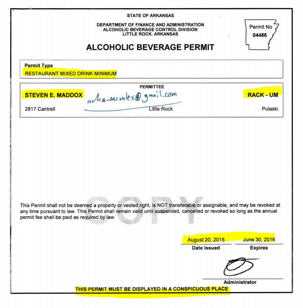 Bad Arkansas Alcoholic Beverage Control Division ABC ENFORCEMENT