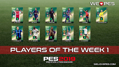 Players of the Week 1 | POTW 1 | PES 2019
