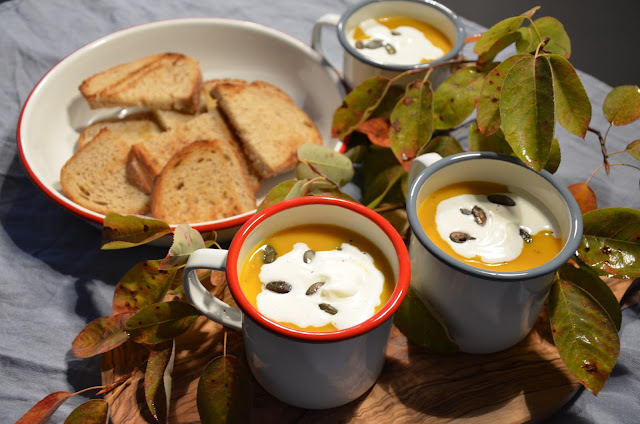 Ofengeröstete Kürbissuppe - Rezeptra - Food and More
