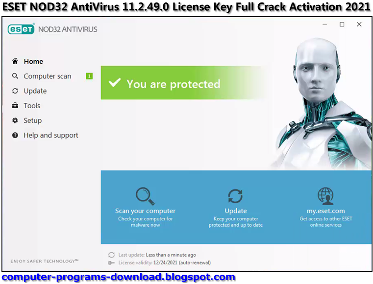 eset nod32 antivirus 11 free download full version with crack