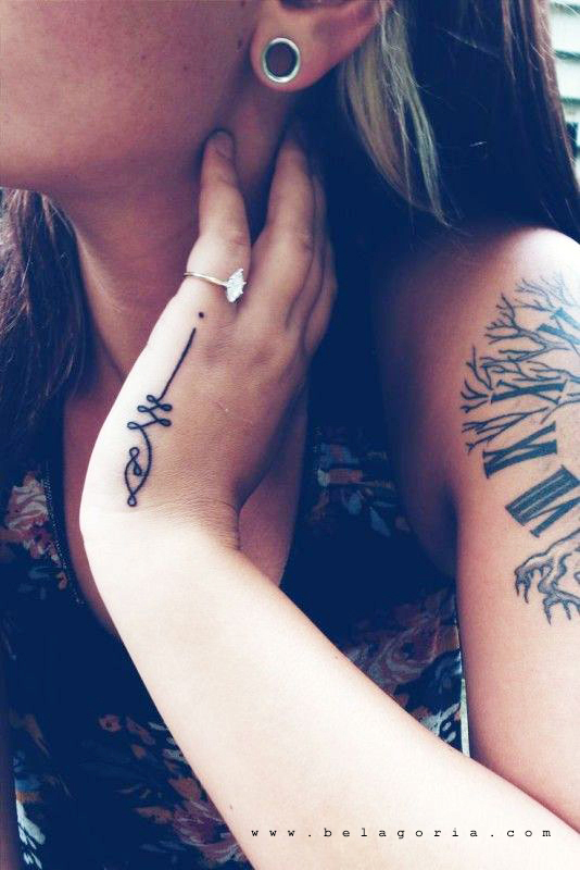 tatuajes de unalome para chicas