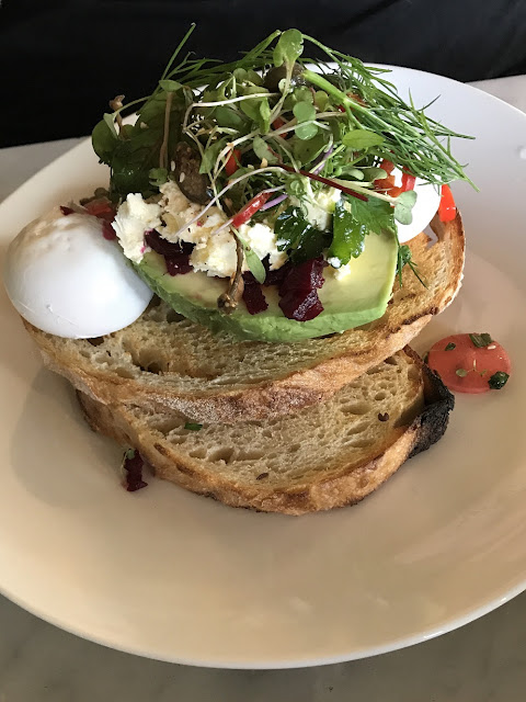 The Bean Thief, East Kew, poached eggs and avocado The Bean Thief, East Kew, poached eggs and avocado