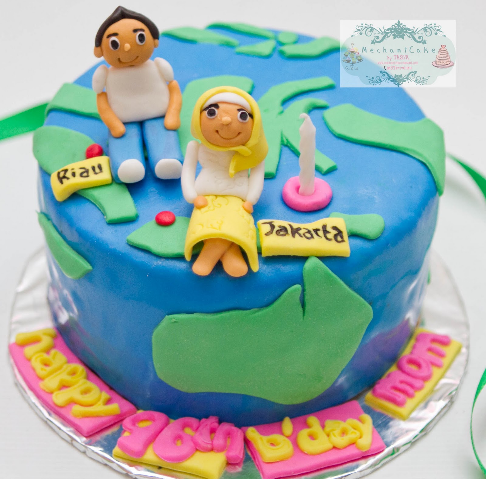MechaniCake Mom's Birthday cake, RiauJakarta themed