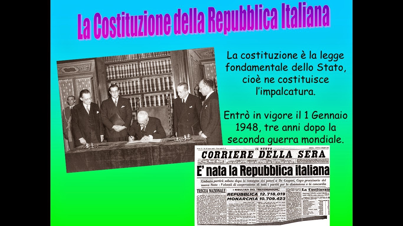 FuoriClasse La Costituzione della Repubblica italiana.