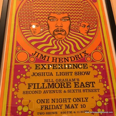 Jimi Hendrix poster at Bill Graham show at Contemporary Jewish Museum in San Francisco
