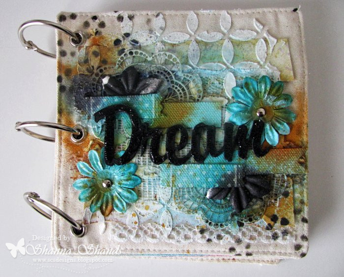 Ginas Designs: 10 Words Mixed Media Style