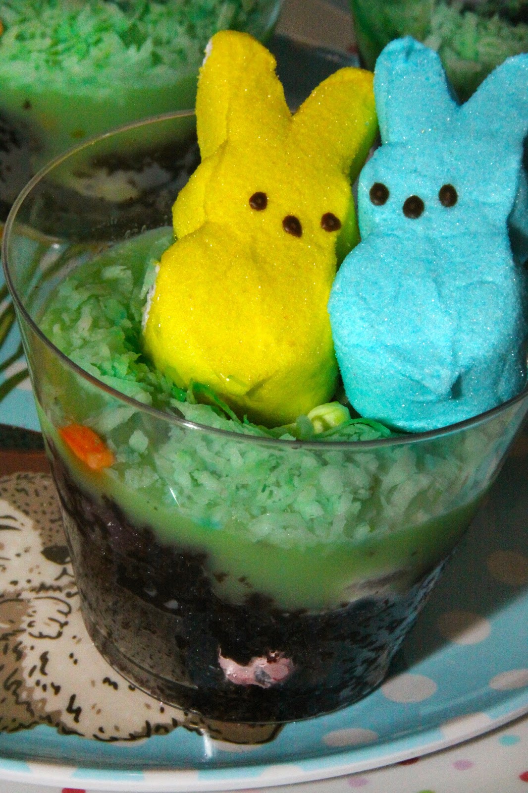 For the Love of Food: Peeps Easter Bunny Pudding Cups