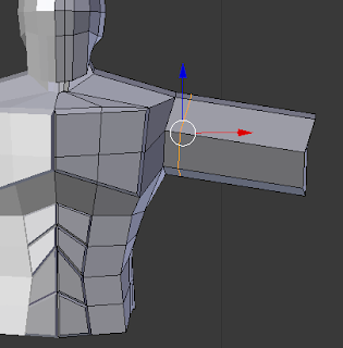 Loop Cut at the shoulder. Loop Cut at the shoulder.