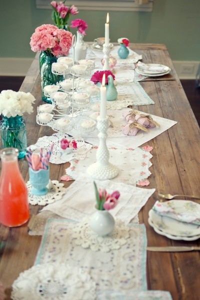 Bridal Shower Table Decoration Ideas
