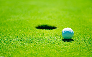 Golf Ball Hole Green Fields Grass Wallpaper