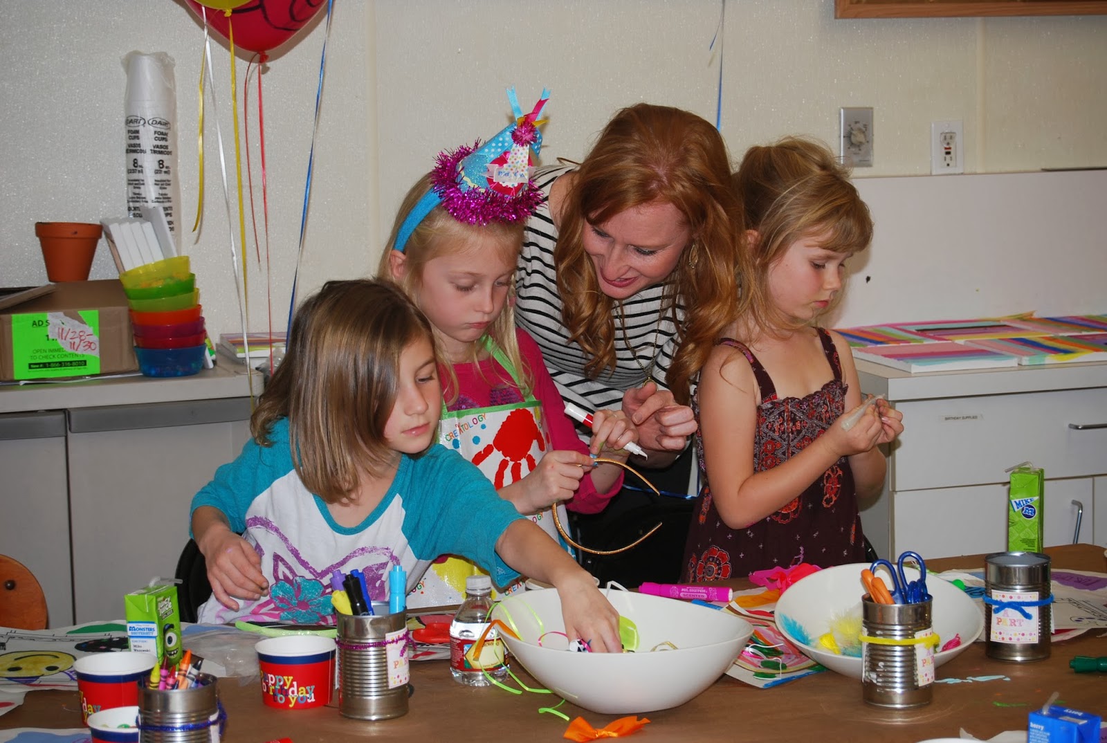 Two Belles and a Beau Misc. Monday Arts & Crafts Party Success!