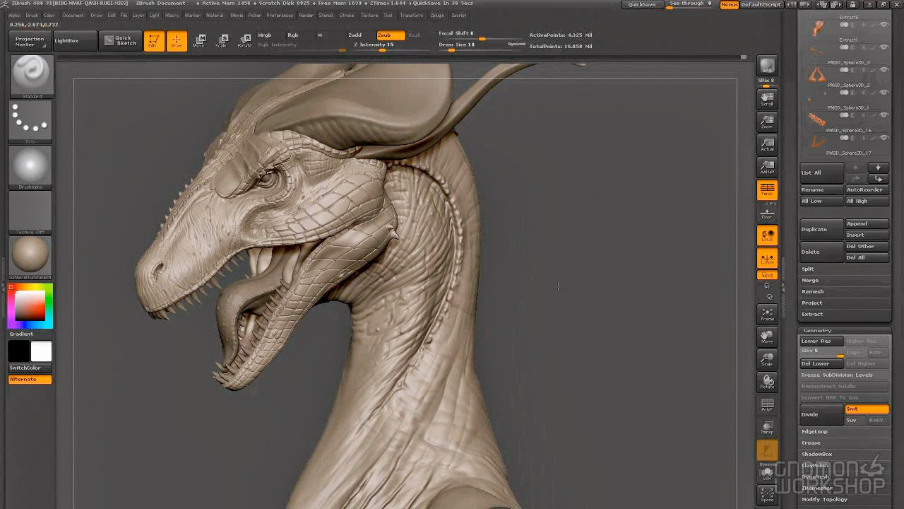 Sculpting a Dragon with ZBrush With Maarten Verhoeven Computer