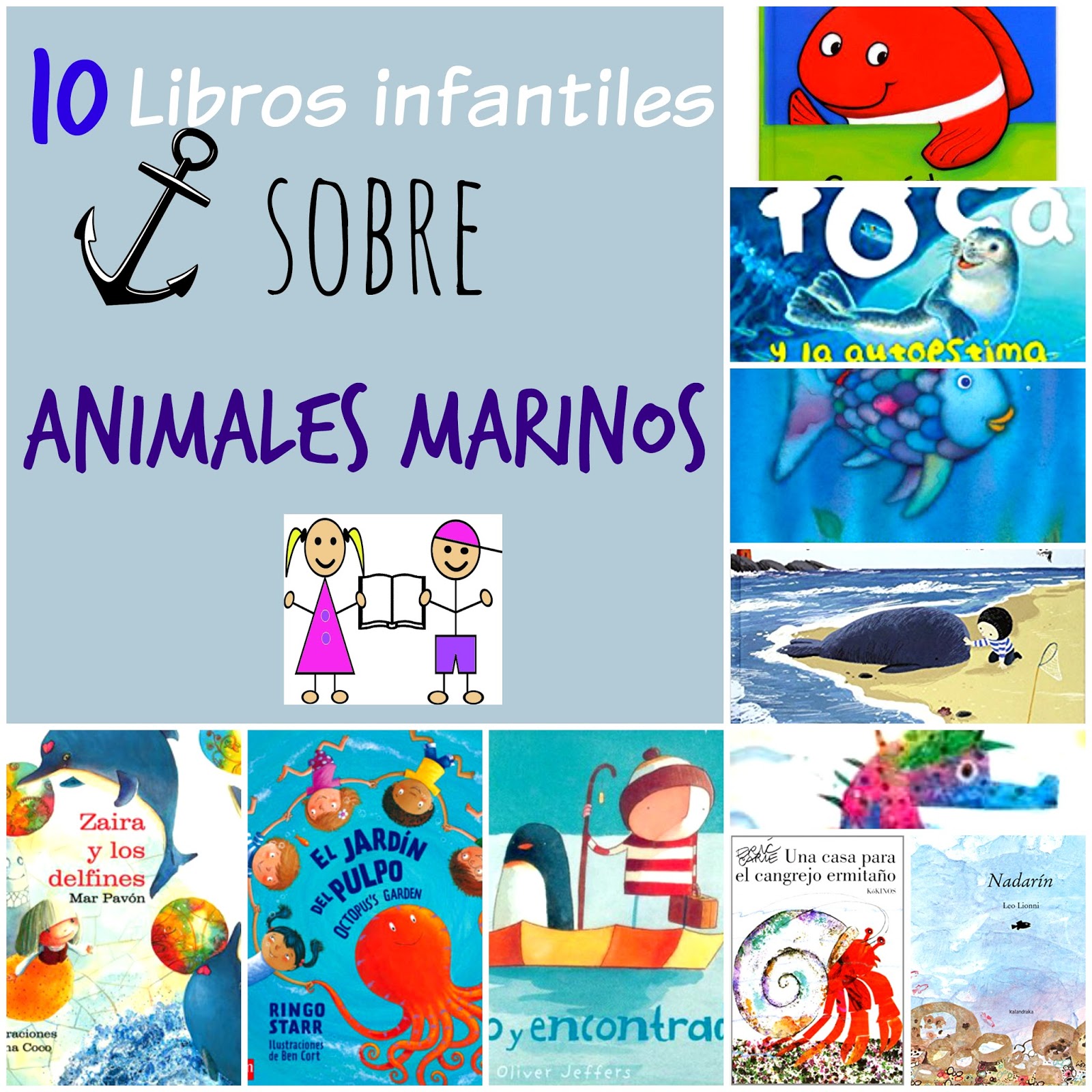 TOP 10 LIBROS INFANTILES SOBRE ANIMALES MARINOS