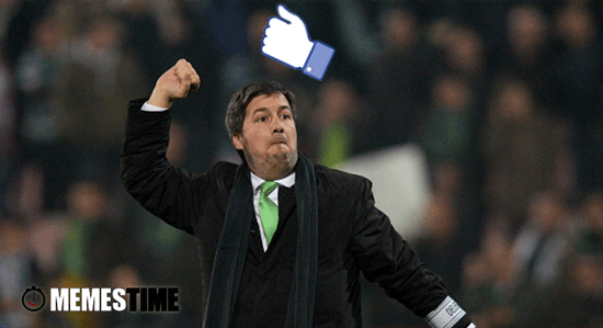 Bruno de Carvalho “à porrada” com o Facebook que suspendeu durante umas horas a página de comunicação recentemente criada pelo Sporting - by MemesTime.com (fotos base: bbc.co.uk & piyopikavet.wordpress.com). Memes Time… da bola que rola e faz rir - Bruno de Carvalho “à porrada” com o Facebook que suspendeu durante umas horas a página de comunicação recentemente criada pelo Sporting – Bruno de Carvalho vs Facebook: David contra Golias na Web?